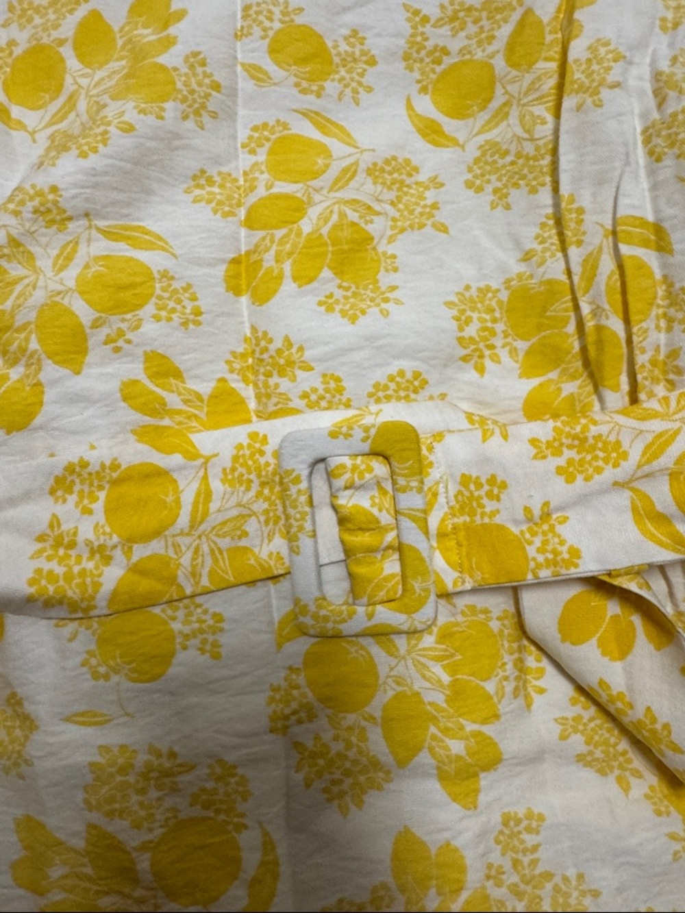 Ann Taylor White Dress with Yellow Floral Print - Picture 3 of 6